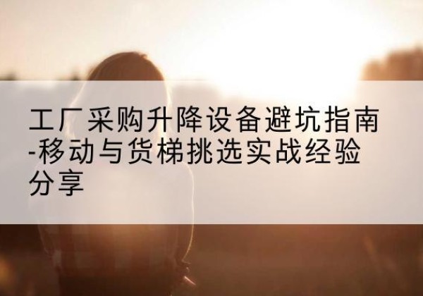 清涧移动式升降机怎么选-工厂采购升降设备避坑指南-移动与货梯挑选实战经验分享